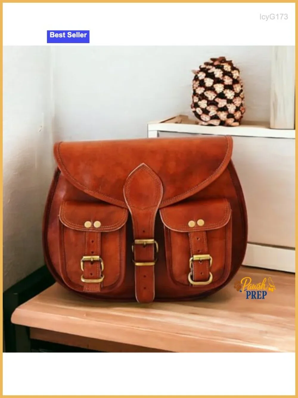 Genuine Leather Crossbody Bag Handmade Hobo Purse with Zipper